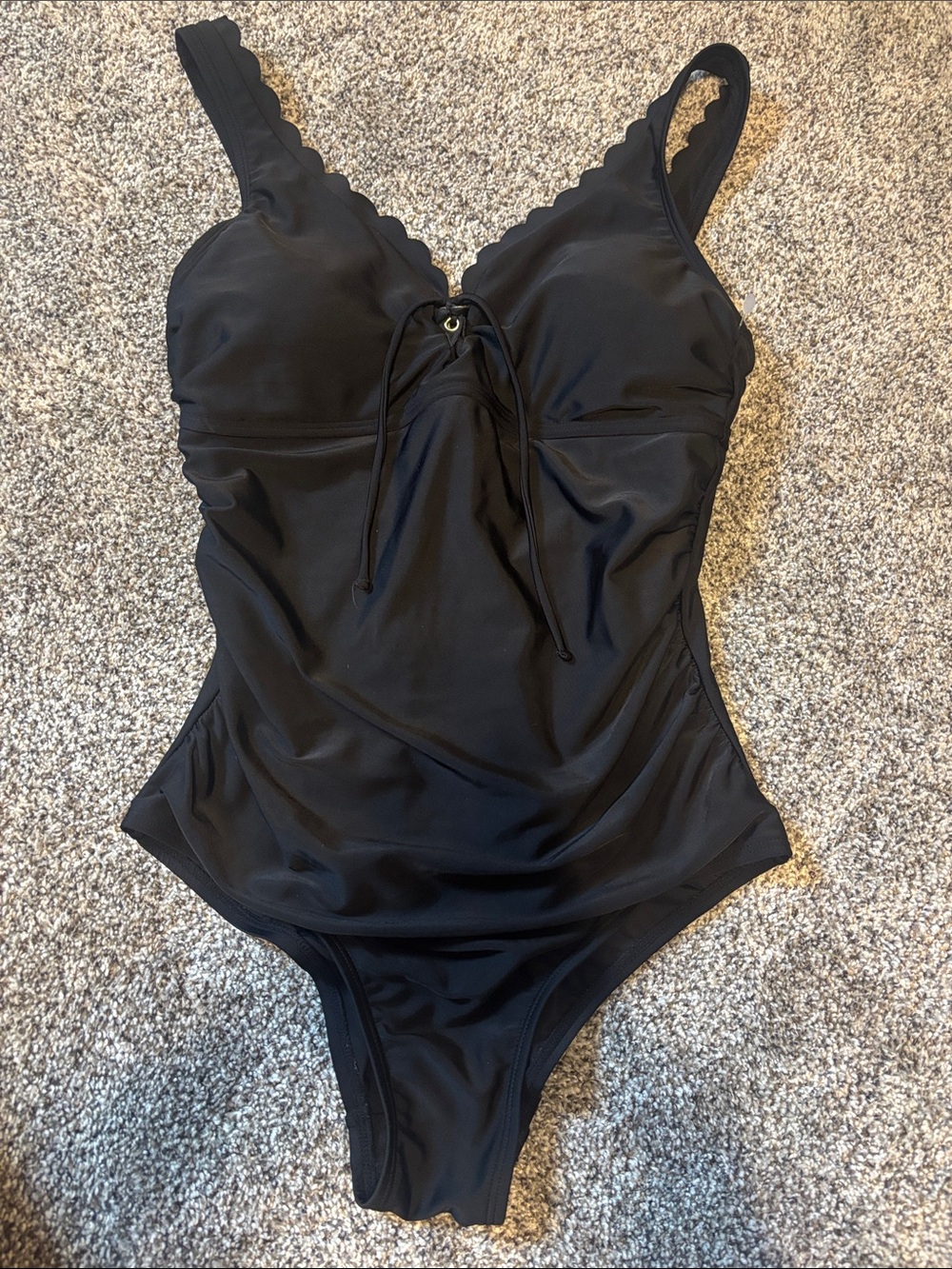 Classic Black One-Piece Swimsuit for Women